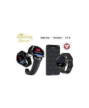 Dijiking Zeus Akıllı Saat Gri Kasa Siyah Silikon Kordon