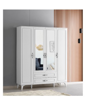 Selvi Irmak 4 Kapaklı Aynalı Dolap (Aytaşı/Aytaşı) 4042