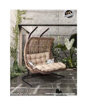 Capri Bodrum Double 653 Açık Kahve Salıncak