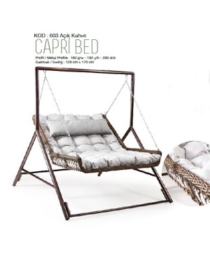 Capri Bed 603  Açık Kahve