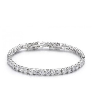 Swarovski Taşlı Su Yolu Bileklik-Büyük Taşlı (Altın Kaplama)