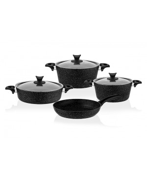 Taç Master Cook 7 Prç Tencere Seti Siyah-3455