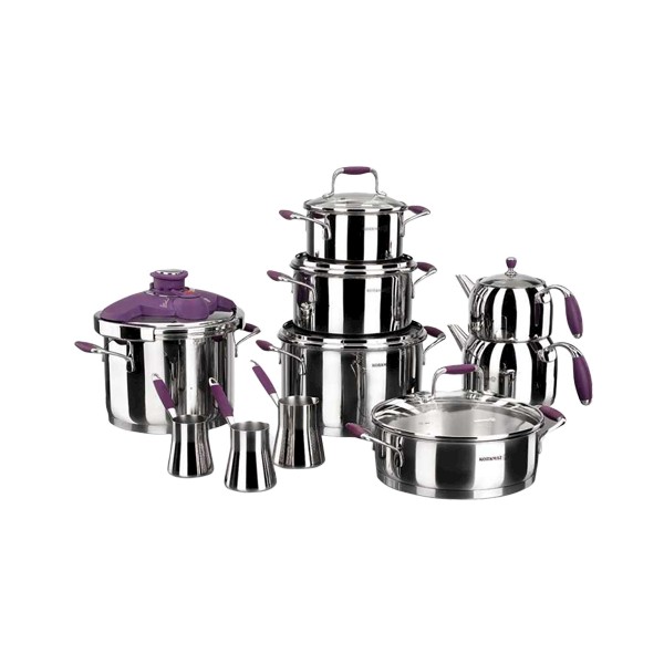 Korkmaz A1739-3 Flora 17 Parça Hiper Set Mor Korkmaz A1739-3 Flora 17 Parça Hiper Set Mor