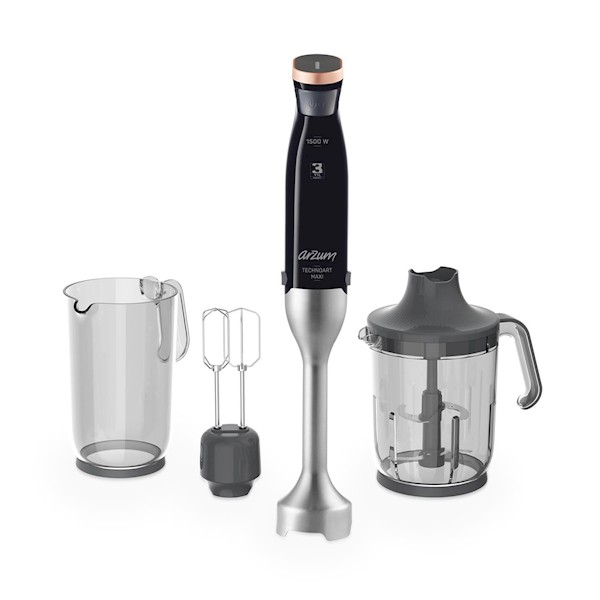 Arzum AR1065 Technoart Maxi El Blender Seti Siyah Arzum AR1065 Technoart Maxi El Blender Seti Siyah
