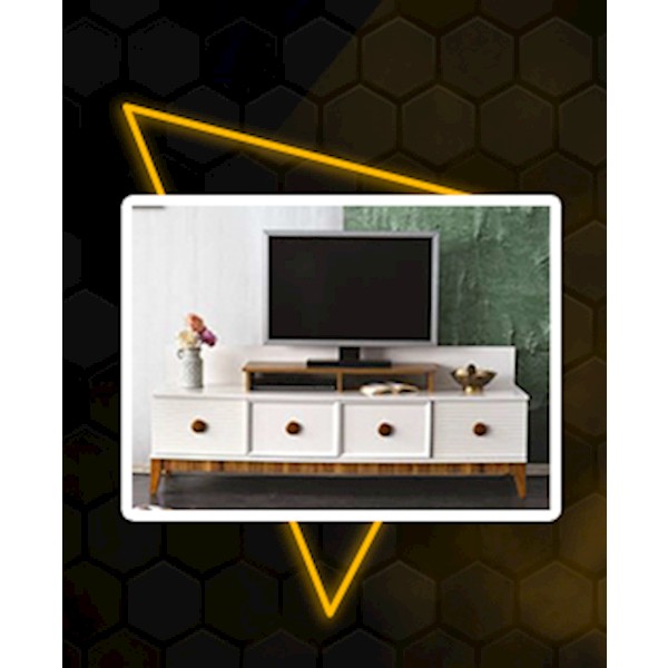 Damla Tv Sehpası Ceviz-Ecru Damla Tv Sehpası Ceviz-Ecru