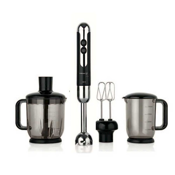 Korkmaz A447-12 Mia Mega Blender Set Siyah/krom Korkmaz A447-12 Mia Mega Blender Set Siyah/krom