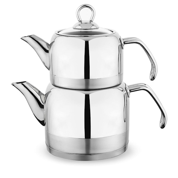 Schafer Ada Metal Çaydanlık Tkm.orta 4 Prç Inox Schafer Ada Metal Çaydanlık Tkm.orta 4 Prç Inox