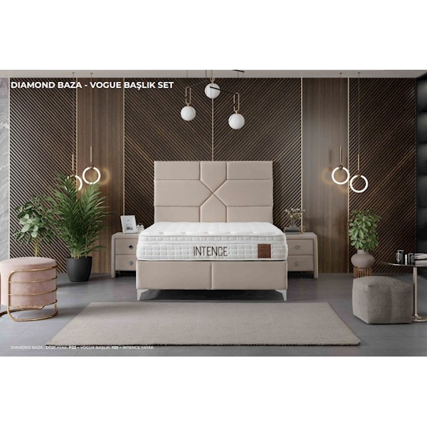 Türkmen İntence Yatak & Vogue Başlıklı Set 150x200 Türkmen İntence Yatak & Vogue Başlıklı Set 150x200