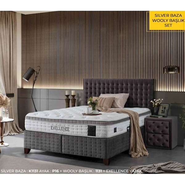 Exellence Yatak+Wooly Başlıklı Set 150x200 Exellence Yatak+Wooly Başlıklı Set 150x200