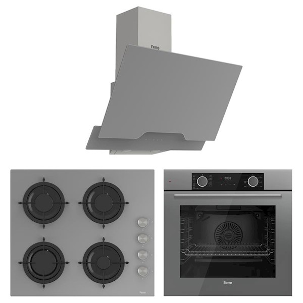 Ferre Fryart Ankastre Set Gri (d065+cs208+xe63xpr) / Hava Fritözlü Ferre Fryart Ankastre Set Gri (d065+cs208+xe63xpr) / Hava Fritözlü