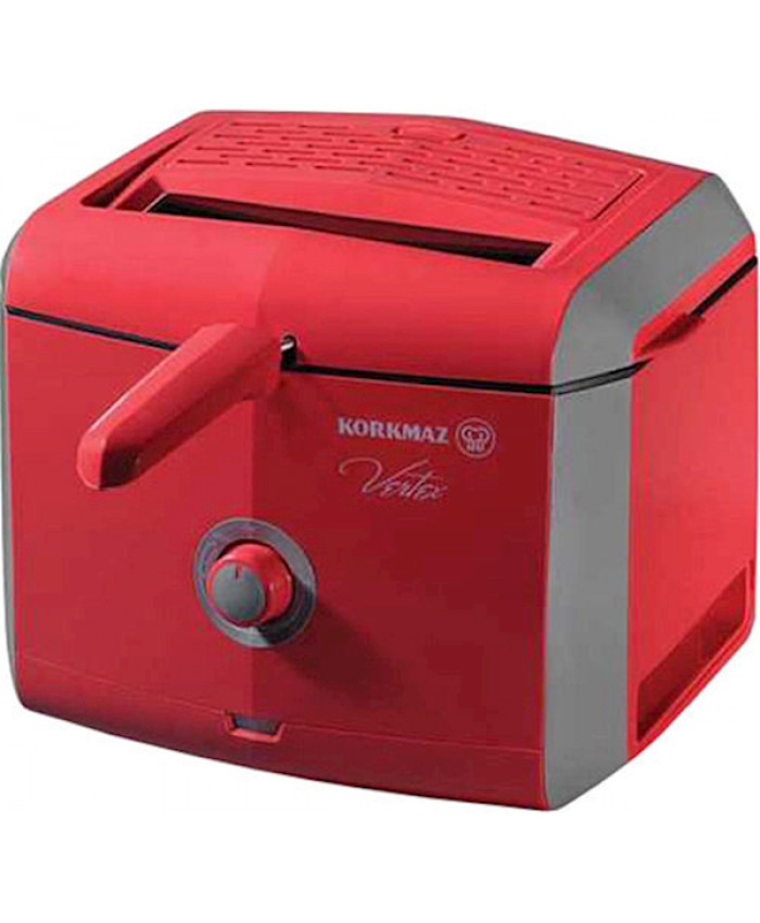 Korkmaz A486-02 Vertex Fritöz Kırmızı