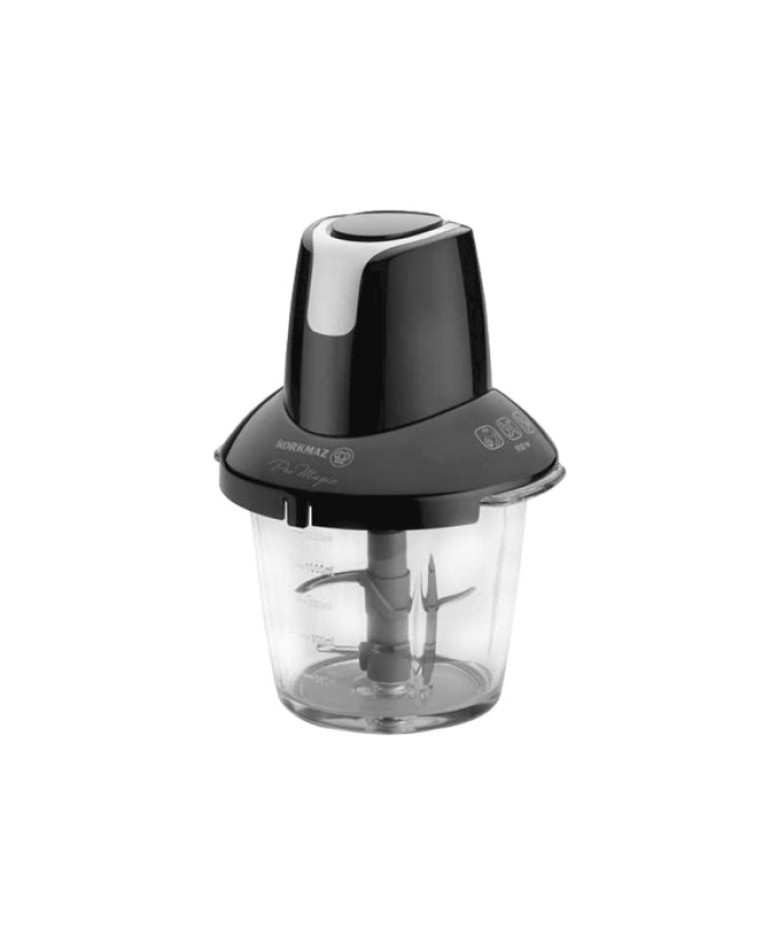 Korkmaz A460 Pro Magic 4 Bıçaklı Cam Doğrayıcı Siyah Krom