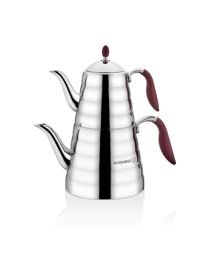 Korkmaz A219-01 Viva Çaydanlık Takımı Bordo