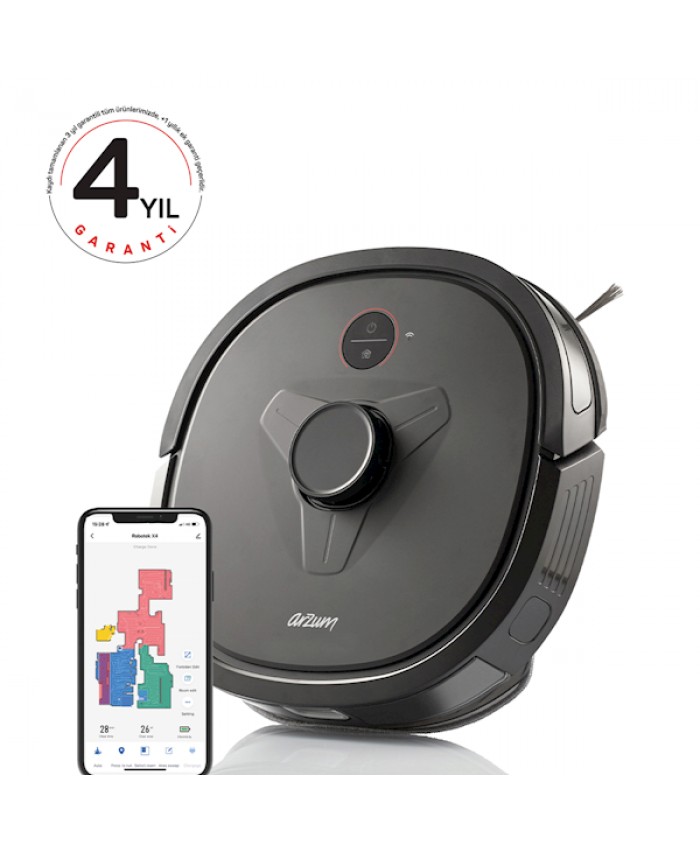 Arzum Ar4304 Robotek X4 Lds Akıllı Robot Süpürge