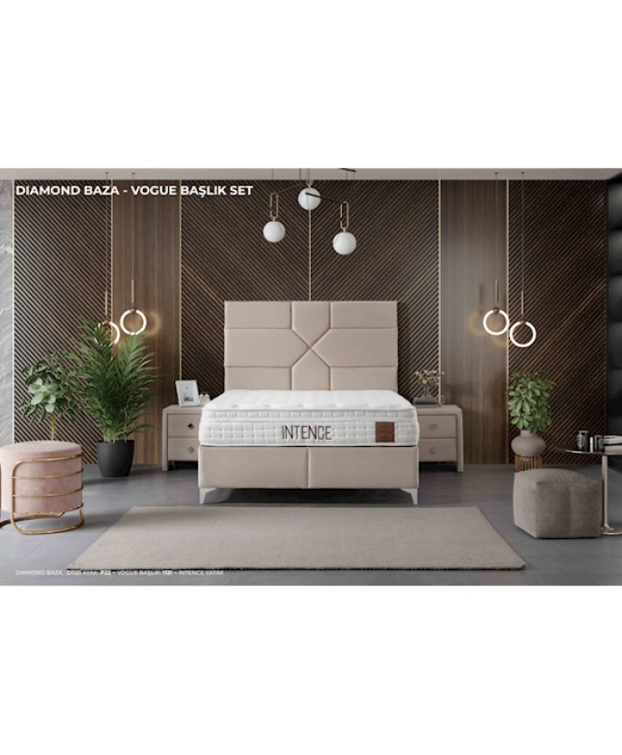 Türkmen İntence Yatak & Vogue Başlıklı  Set 150x200