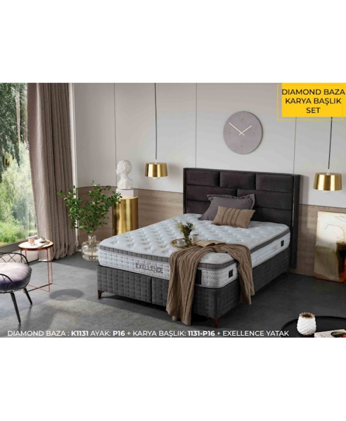 Türkmen Exellence Yatak & Karya Başlıklı Set 150x200