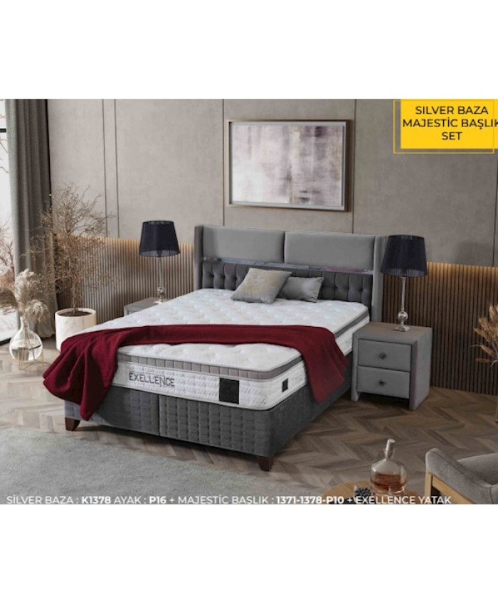 Türkmen Exellence Yatak & Majestic Başlıklı Set 150x200
