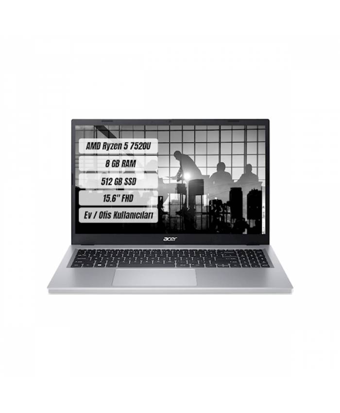 Acer NX.KDEEY.005 R5-7520U 8 Gb Ram 512 SSD 15,6" Freedos Notebook