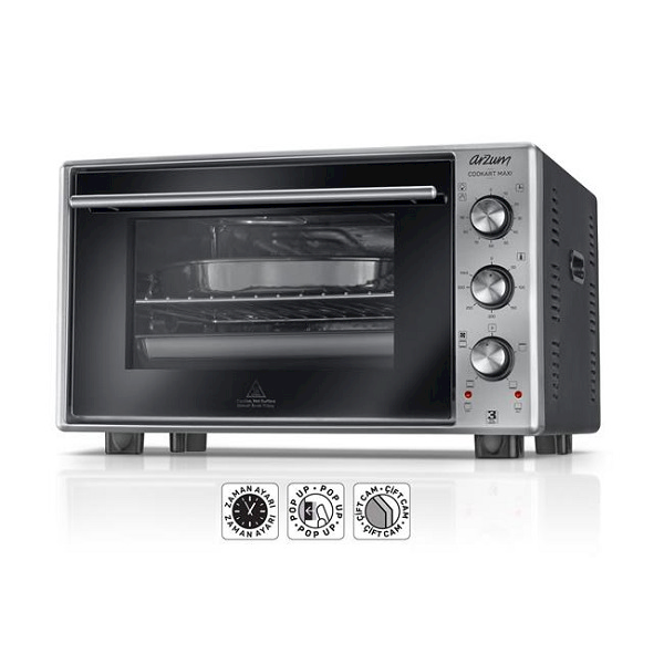 Arzum AR2002 Cookart 50 Litre Çift Camlı Fırın Arzum AR2002 Cookart 50 Litre Çift Camlı Fırın