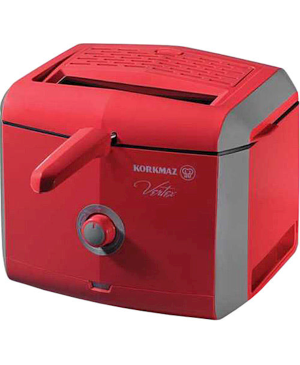 Korkmaz A486-02 Vertex Fritöz Kırmızı