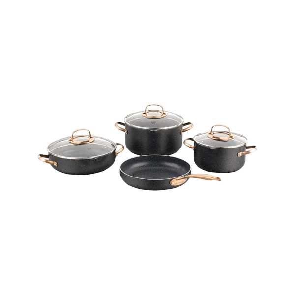Korkmaz A1358 / A1372 Galaksi 7 Parça Tencere Seti Rosegold Korkmaz A1358 / A1372 Galaksi 7 Parça Tencere Seti Rosegold