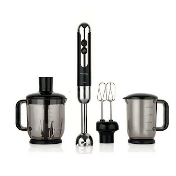 Korkmaz A447-12 Mia Mega Blender Set Siyah/krom Korkmaz A447-12 Mia Mega Blender Set Siyah/krom