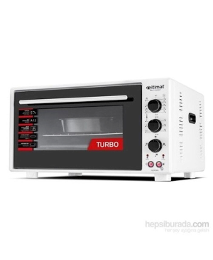 İtimat 8060 Çift Camlı Fanlı Fırın (60lt) Beyaz