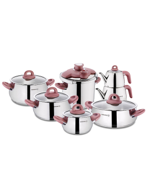 Korkmaz A1756-1 Bella Rosegold 14 Parça Hiper Set