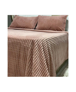 Golden Home (Merinos) Modern Line Gülkurusu/pudra T.k Yatak Örtüsü