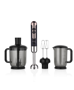 Korkmaz A447-15 Mia Mega Deluxe Blender Set Siyah/rosegold