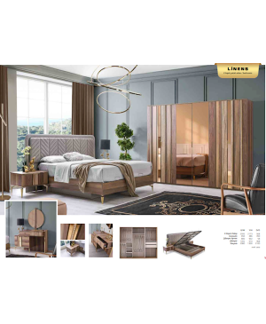 Linens Asia 6 Kapaklı Yatak Odasi Takımı ( Bazalı )