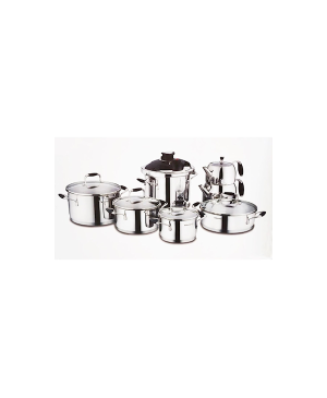 Korkmaz A1758 Flora 14 Parça Hiper Set Siyah