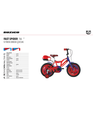 Suzico Fast Spider 16 Jant Ç.kadro