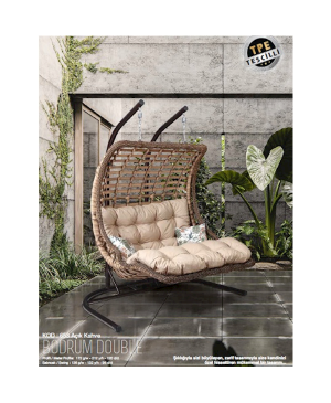 Capri Bodrum Double 653 Açık Kahve Salıncak