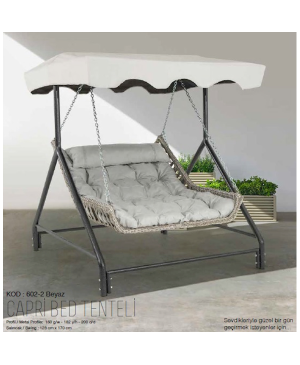 Capri Bed Tenteli 602-2 Beyaz