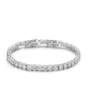 Swarovski Taşlı Su Yolu Bileklik-Büyük Taşlı (Altın Kaplama)