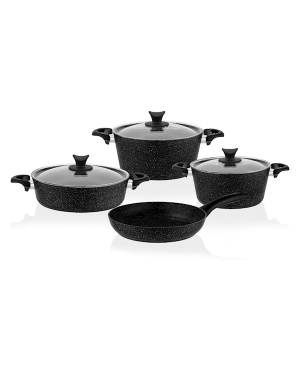 Taç Master Cook 7 Prç Tencere Seti Siyah-3455