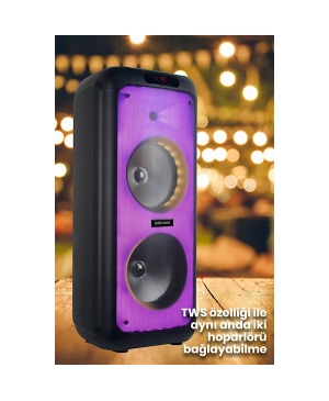 Godlmaster X100 Taşınabilir Işıklı Dj Ses Sistemi