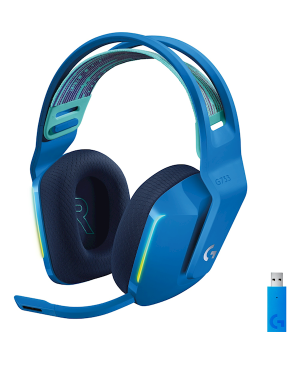 Logitech G733 7.1 981-000943 Kablosuz Mikrofonlu Kulak Üstü Oyuncu Kulaklığı Mavi