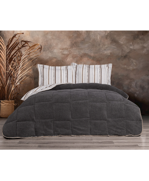Minteks New Comforter Set Çk-Gri