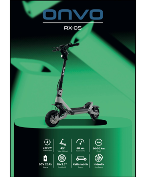 Onvo Ov-RX-5 2400w Profesyonel Scooter
