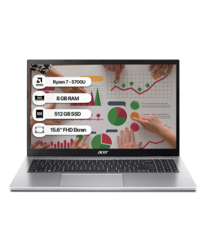 Acer Aspire 3 15 A315-44P-R5VQ NX.KSJEY.008 R7 5700U 8 GB 512 GB R.Graphics 15.6" Fdos Notebook