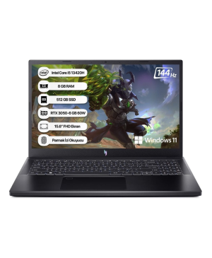 Acer Nitro V15 Nh.qncey.002-16 İ5-13420H 16Gb 512Gb Rtx3050-6Gb 15.6"Fhd 144Hz Win11h Notebook