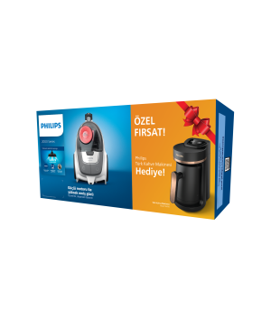 Philips Xb2142/09 Toz Torbasız Süpürge & Türk Kahve Makinesi İkili Paket
