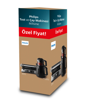 Philips Hd6301/90 Izgara Ve Tost Makinesi & Hd7301/00 Çay Makinesi İkili Paket