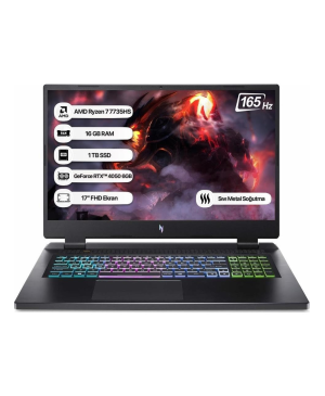 Acer Nitro 17 Nh.ql1ey.003-32 R7-7735hs 32gb 1tb Ssd Rtx4050-8gb 17.3