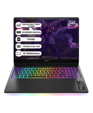 Hp Omen Max 16-ah0021nt B92qxea Ultra 7 255hx 32 Gb 1 Tb Ssd Rtx5070 16" Wqxga Gaming Laptop