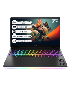 Hp Omen Max 16-ah0023nt B92qyea Ultra 9 275hx 32 Gb 1 Tb Ssd Rtx5080 16" Wqxga Gaming Laptop