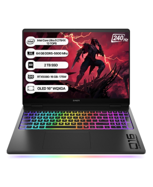 Hp Omen Max 16-ah0007nt B92qpea Ultra 9 275hx 64 Gb 2 Tb Ssd Rtx5080 16" Wqxga Gaming Laptop