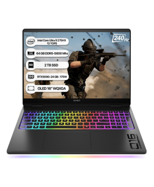 Hp Omen Max 16-ah0001nt B8sk8ea Ultra 9 275hx 64 Gb 2 Tb Ssd Rtx5090 16" Wqxga Gaming Laptop